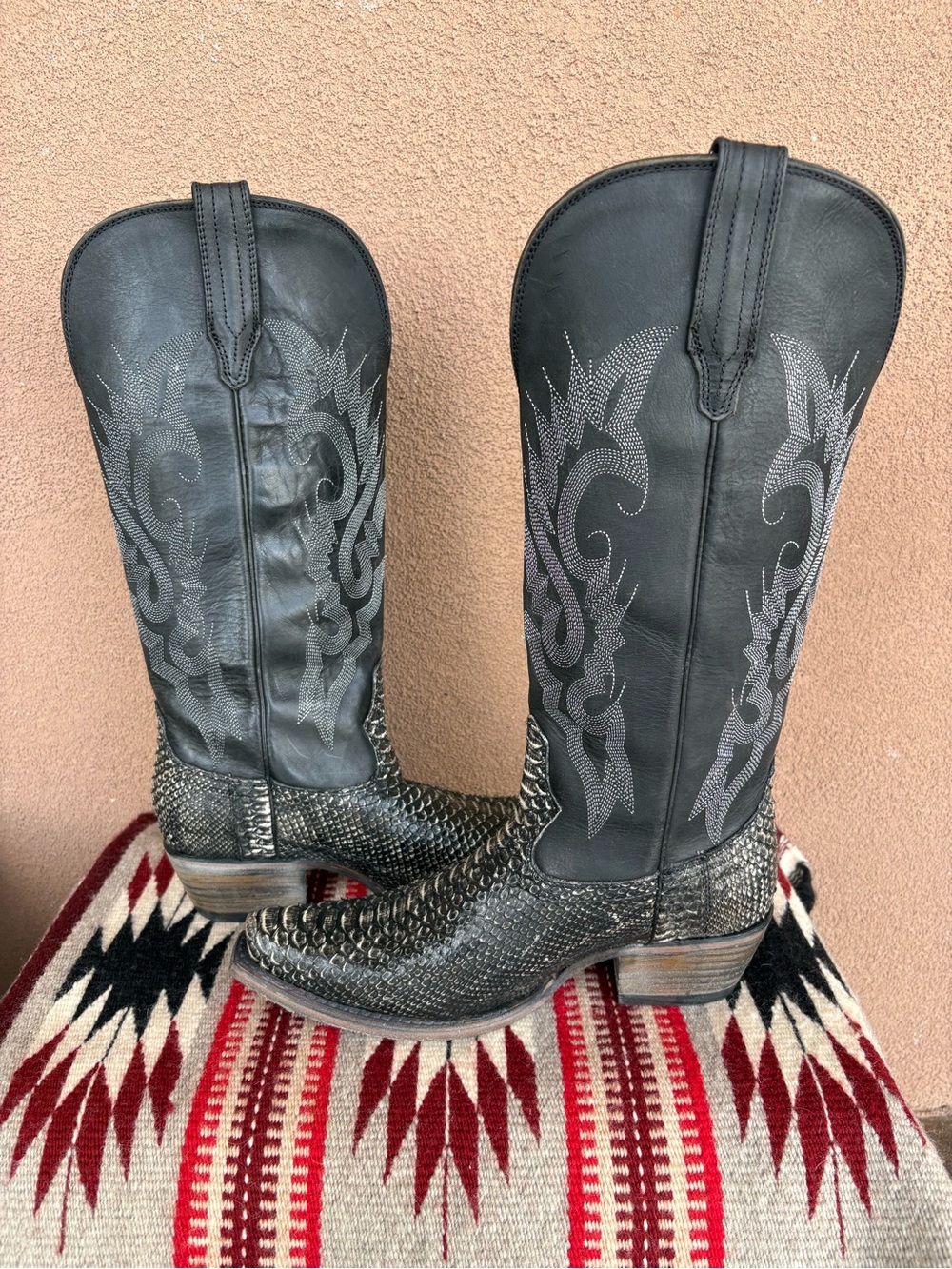 Freebird by Steven Black/Grey Python Western Boot - Picture 9 of 13